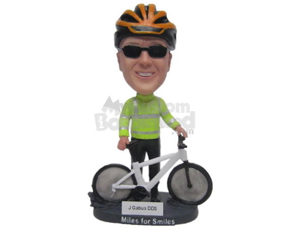 Custom Bobblehead Male Cyclist With A Mountain Bike - Sports & Hobbies Cycling Personalized Bobblehead & Cake Topper Custom Bobblehead Male Cyclist With A Mountain Bike - Sports & Hobbies Cycling Personalized Bobblehead & Cake Topper